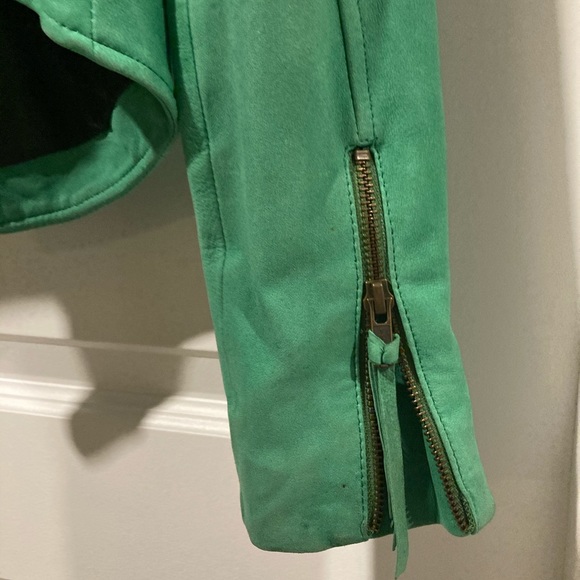 Real suede moto jacket - Picture 3 of 4